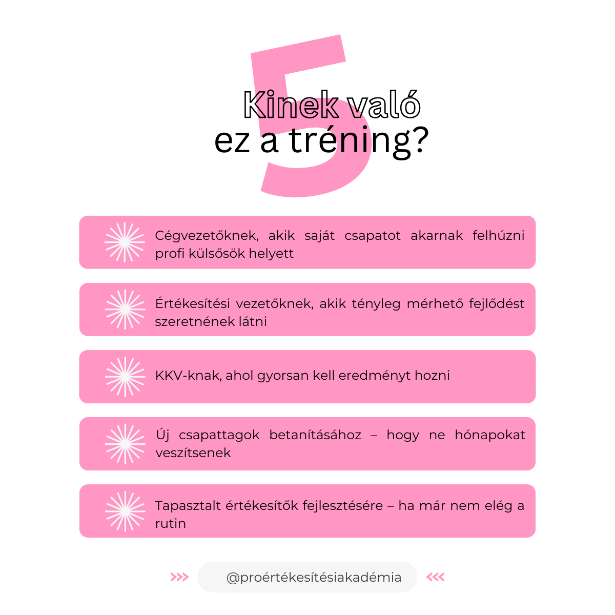 Értékesítési tréning ajánlás